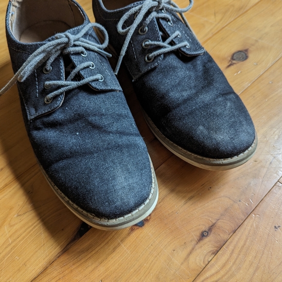 SONOMA men's black canvas casual lace-up loafers - Picture 3 of 3